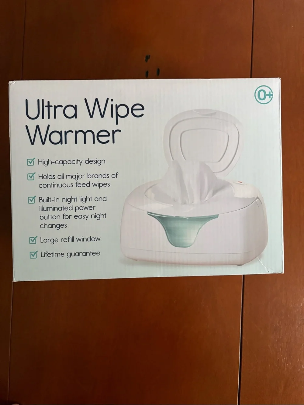 Hiccapop Ultra Wipe Warmer in Teal and White